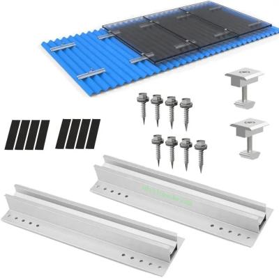 China Metal Roof Solar Panel Mounting Brackets with ISO9001/CE/AS/NZS 1170/TUV Certificate for sale