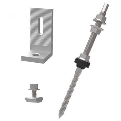 China Solar Mounting Hanger Bolt Kit With Anodized Finish For Roof Tile ISO9001/CE Certified for sale