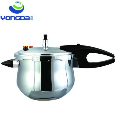 China Sustainable Belly Shaped With Alarm Whistle Gas Cooker Stainless Steel Pressure Cooker for sale