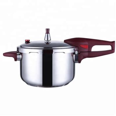 China Popular India Style Leaf Handle Stainless Steel Pressure Cooker With Weight Valve for sale