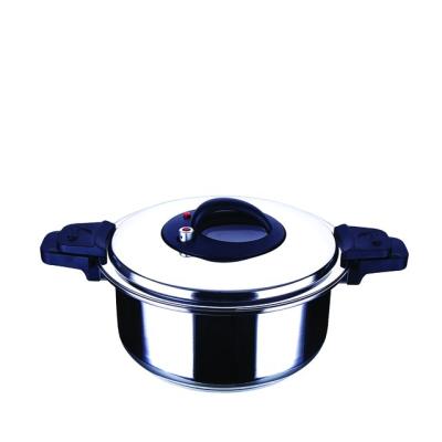 China Sustainable 304 STAINLESS STEEL MATERIAL LOWER PRESSURE COOKERS FACTORY SALE FOR HOMECOOKING HANDLE SAFETY COOKWARE KITCHENWARE for sale