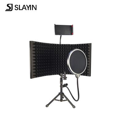 China Cost-effective karaoke microphone isolation shield studio recording wires muffler recording foam board shield high for sale