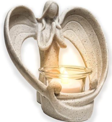 China Memorial Sympathy Angel Candle Gifts from Europe In Memory of Loved One Remembrance of Loss Gifts of Condolence Grieving Funeral Gift for sale