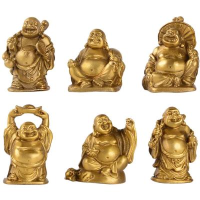 China Europe Laughing Buddha Figurines Lucky Happy Buddha Statue Resin Sculpture Suitable For Religious And Home Decor for sale