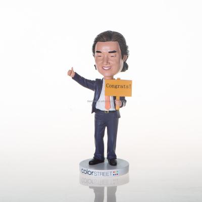 China Wholesale Custom Collectible Bobblehead Doll Model Europe Resin Figurine Sculpture Celebrity Statues for sale