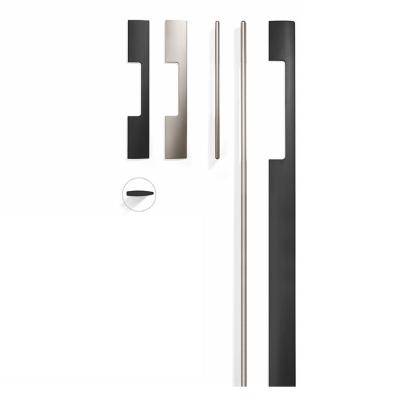 China China Factory Modern Hot Sales For Wardrobe Bathroom Bedroom Handles 1000MM Black Aluminum Alloy Cabinet U Shape Pulls Handles for sale