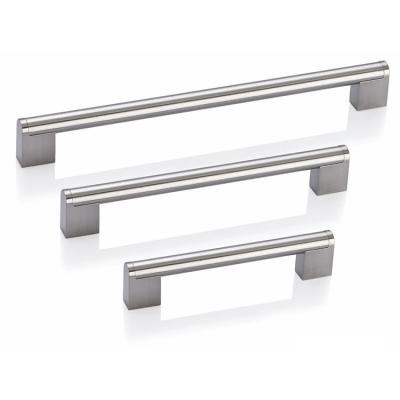 China Modern Zamak Cabinet Handles Cabinet T Bar Pulls Luxury Stainless Steel Long Handles for sale