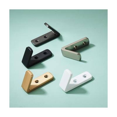 China Sustainable Wood Wall Screw Mounted Clothes Gold Hanger Easy Fix Colorful Hook for sale