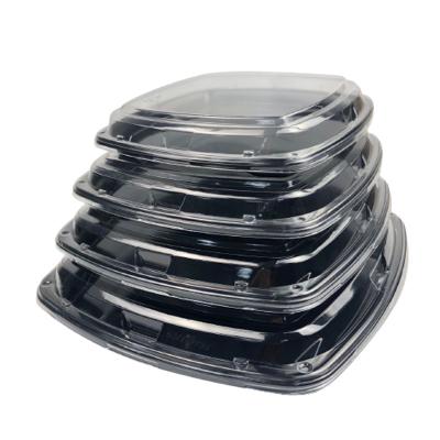 China Disposable Sushi Box Japanese Restaurant Sushi Takeaway Plastic Packaging Sushi Box Box Wholesale for sale