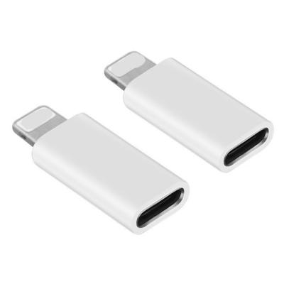 China Mobile Phone Type-c/USB-c/Type-c Female Mobile Phone to Lightning Male Adapter/8 Pin Converter/Aluminum Shell for sale