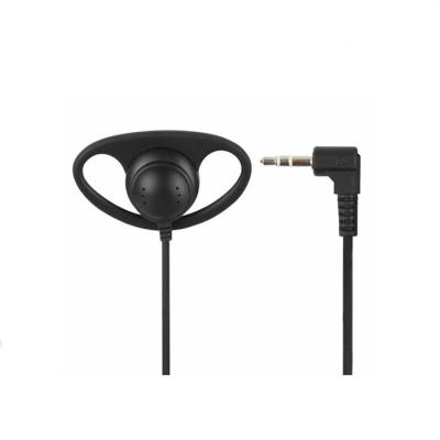 China Ear hook 3.5mm/35mm one side single side cable earhook headset headphone/D shape style earhook tour guide system earphone per side for sale