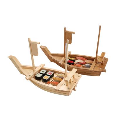 China Amazon Factory Price Color Eco - Friendly Natural Bamboo And Wooden Recyclable Sushi Boat With Custom Logo for sale