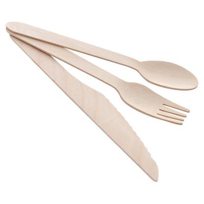 China Factory Price Chinese Wholesale Wooden Kitchen Utensils High Quality Natural Wooden Cutlery for sale