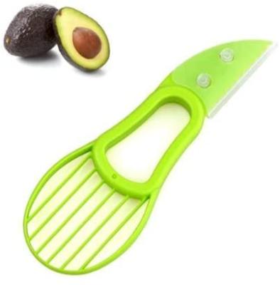 China Kitchenware 3 tools in 1 avocado slicer and pitter, multifunctional kitchen fruit and vegetable tools for sale