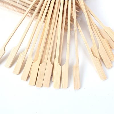 China Easily Cleaned Eco - Friendly Bamboo Skewer BBQ Sticks With Custom Logo for sale