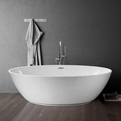 China Modern White Free Standing Acrylic Bathtub for sale