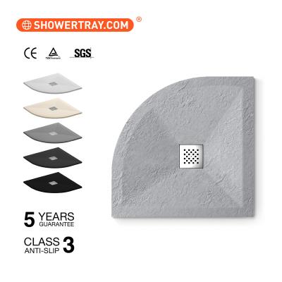 China Modern Resin Shower Tray Stone Shower Pan Acrylic Hotel Shower Base for sale