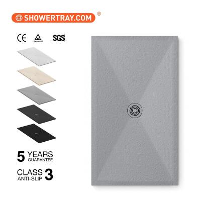 China Modern italian design shower tray/tray 120 x 60/artificial stone shower base high quality solid surface for sale