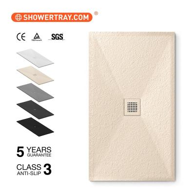 China Modern Easy Installation Bathroom Shower Enclosures Custom Stone Pan Shower Tray for sale