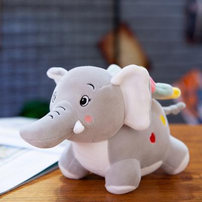 China Custom Pink Cute Doll Stuffed Animals Promotion Stuffed PP Cotton Wholesale Baby Plush Elephant Animal Toy for sale