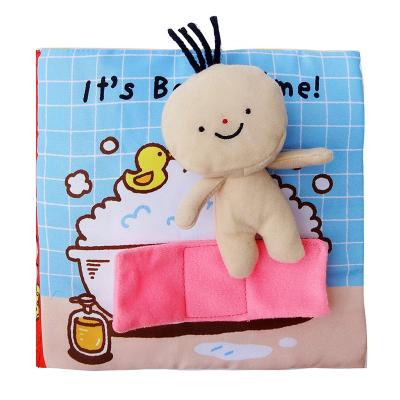 China Plush Other Toys Smelling Soft Early Education Soft Cute Dog Baby Cloth Children's 2020 Custom Cloth Book for sale