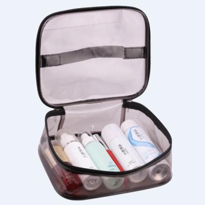 China Lady 2021 New Products Men Women Clear Makeup Pouch Travel PVC Toiletry Bag for sale