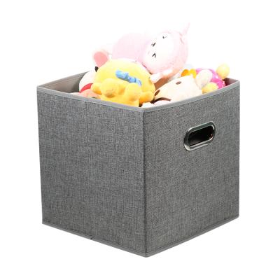 China Sustainable Hot Collapsible Storage Cubes Bins Tissue Storage Box Basket Containers for sale