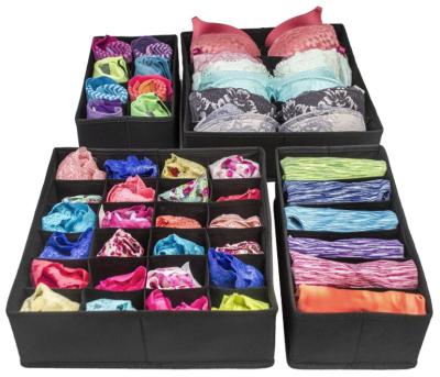 China American Style Best Selling Product 2021 Storage Boxes, Closet Organizer Set Of 4 With Drawer Dividers, Under Bed Organizer For Clothing Storage for sale