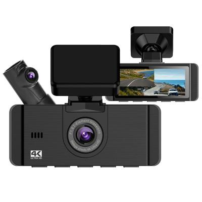 China High Quality Car Dvr Front and Back 4k WiFi GPS Dual Camera NIGHT VISION UHD 4K Dual Lens Dash Cam Car Camera for sale