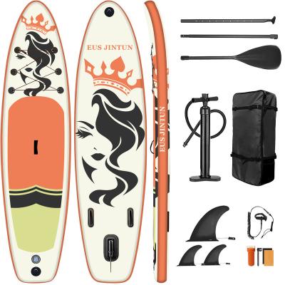 China OEM2023 GIRLS Surfboard Inflatable Water Sports Equipment Support Board Standing SUP Paddle Board for sale