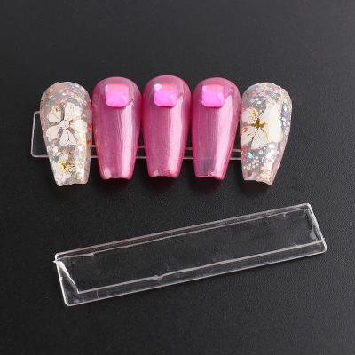 China Acrylic Nail Art Display Stand Holder Color Tips Double Sided Card Board Nail Tape Sticky Glue False Nails Practical Material for sale