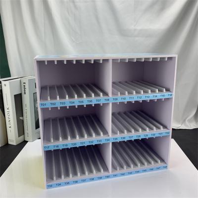 China Display Best Selling PVC Covered Film Sheet Tempered Crusted Display Stand Can Be Customized Rack Design Multi Style Draw for sale