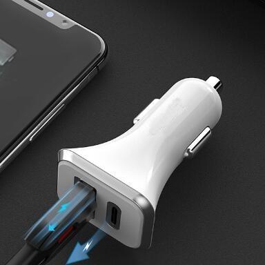 China PD type c mobile phone fast car mobile phone usb car adapter mobile phone qc3.0 palladium charger for sale