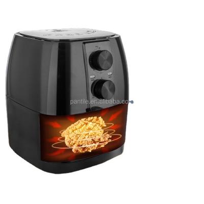 China Black Color Household Electric Power Mechanical Air Fryer Oven Digital Air Fryer Oil Well for sale