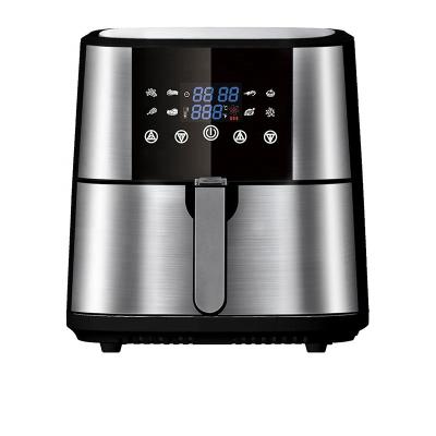 China Digital Air Fryer Crest 8L Silver Air Fryer Custom Oil-Free Deep Multi-Function 3 In 1 Electric Airfryer for sale