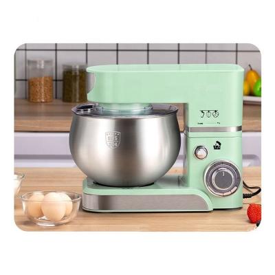 China 5.5L Button Electric Stand Mixer Dough Multifunctional Food Processor Kitchen Bowl Cake Rotating Food Beater Ejector Mixers for sale