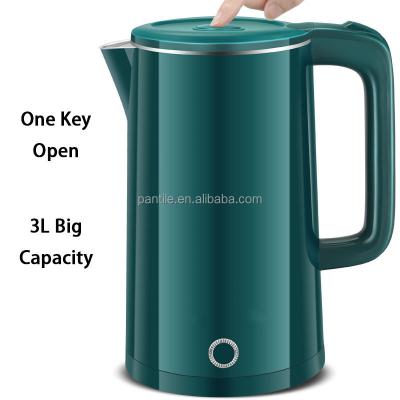 China Keep Hot Hotel 3L Large Capacity Water Kettle Replacement Parts 304# Stainless Steel Electric Kettle for sale