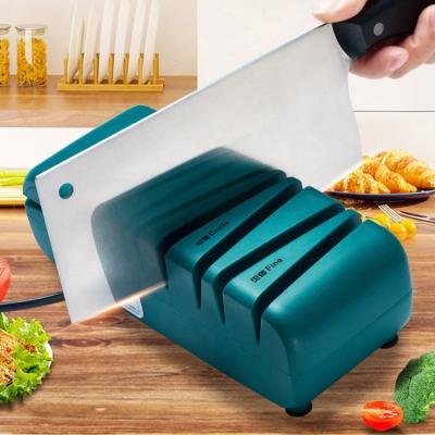 China Professional Stainless Steel Mini Edge Electric Motorized Knife Viable Sharpener for Kitchen for sale