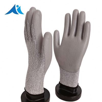 China Cut - Resistant Safety Gloves Limit PU Three Level Liner Working Gloves for sale