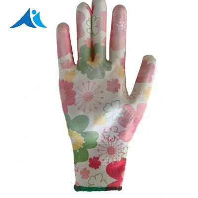 China Coating General Garden PU Gloves Safety Working Gloves for sale