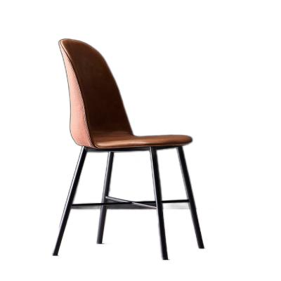 China New Design Cooling Dining Chair Iron Luxury Metal Dining Chair Dining Chair Leather for sale