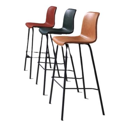 China Modern Hot Sale High Quality Stools High Quality Bar Chairs Modern Leather Bar Stool Bar Furniture Chairs for sale