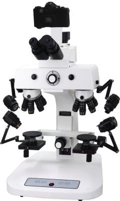 China Trinocular Forensic Comparison Microscope with Sextuple Nosepiece for sale