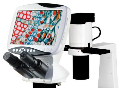 China Digital LCD Inverted Biological Microscope 9 Inches HD LCD Screen Resolution 1280 × 800 for sale