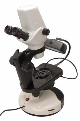 China Fluorescent Gemological Microscope Illumination And Binocular for sale