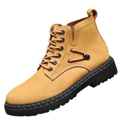 China 2022 winter warm fur snow deodorization genuine leather mens boots rejects fashion punk mens boots motorcycle luxury brand mens machining shoes for sale