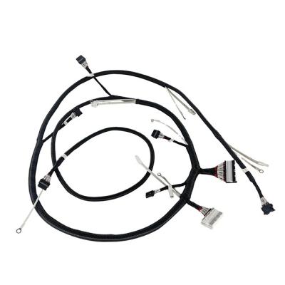 China Custom Automotive Kawasaki Data Wiring Harness With Loom Type Cable Adapter for sale