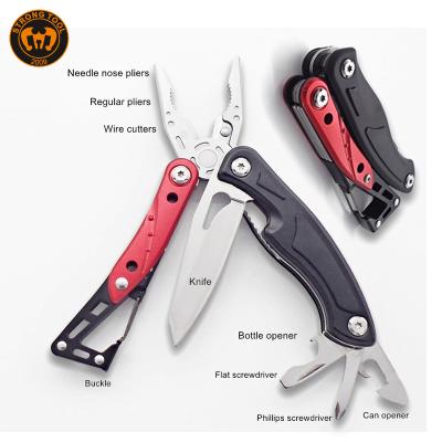 China MULTI FUNCTIONAL Stainless Steel Needle Nose Pliers Multifunctional Multi Tool With Pouch for sale