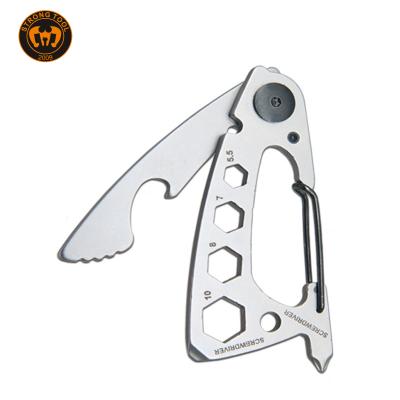 China Outdoor Camping EDC Tool High Quality Household Tool 20 in 1 Multi Function Tool Multi Function Tool Portable Bottle Opener Screwdriver Chain Card for sale