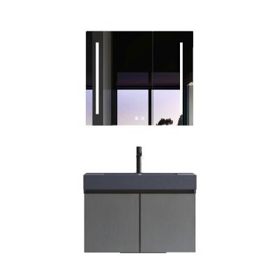 China 2021 Hot Selling Modern Vanity Furniture Modern Bathroom Cabinets With LED Lights Bathroom Wall Mount for sale